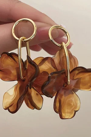 Flower Pendant Earrings>MICAS Fashion