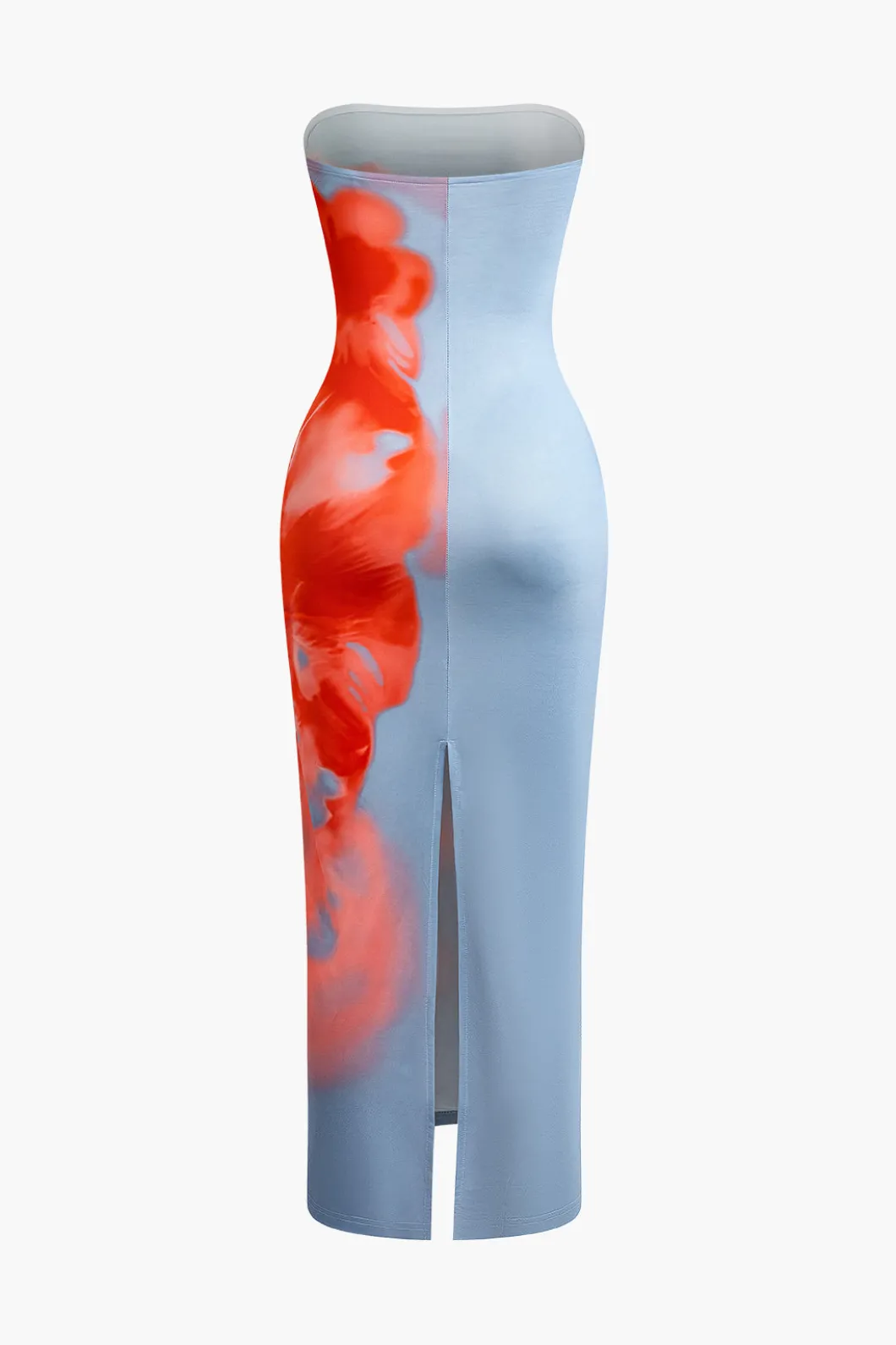 Flower Print Slit Maxi Dress>MICAS New