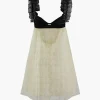 Frill Strap Floral Lace Backless Mini Dress>MICAS Outlet