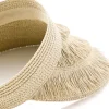 Fringe Brim Straw Visor Hat>MICAS Sale