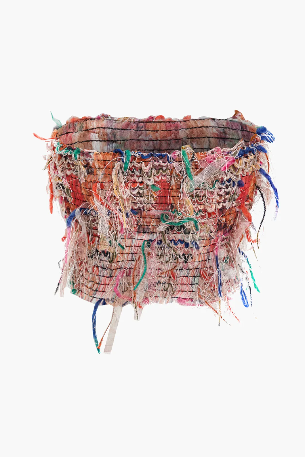 Fringe Mesh Tube Top>MICAS New