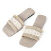 Fringed Weave Beach Slides>MICAS Outlet