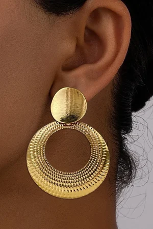 Geometric Round Earrings>MICAS New