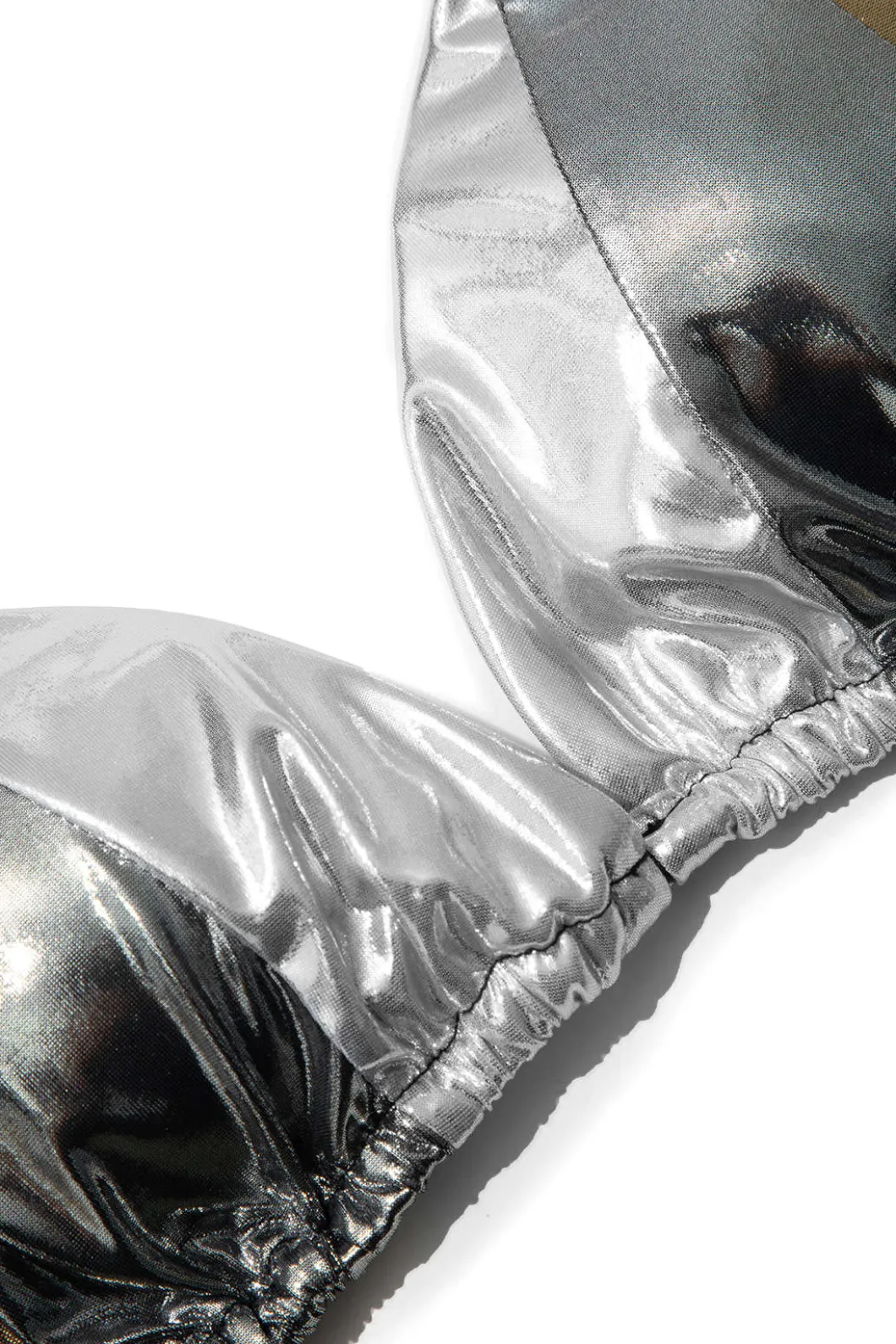 Glimmering Metallic Bikini Set>MICAS Best