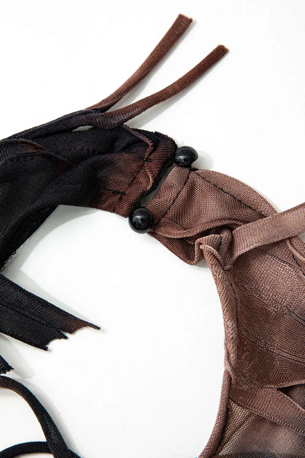 Halter Backless Distressed Mini Dress>MICAS Fashion