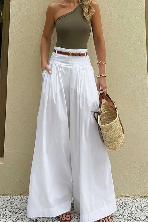 High Waist Wide Leg Trousers>MICAS New