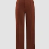 High Waisted Pressed-Crease Straight Leg Tailored Pants>MICAS Online
