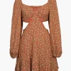 Indie All The Way Cut-Out Floral Mini Dress>MICAS Fashion