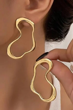 Irregular Lines Earrings>MICAS Hot