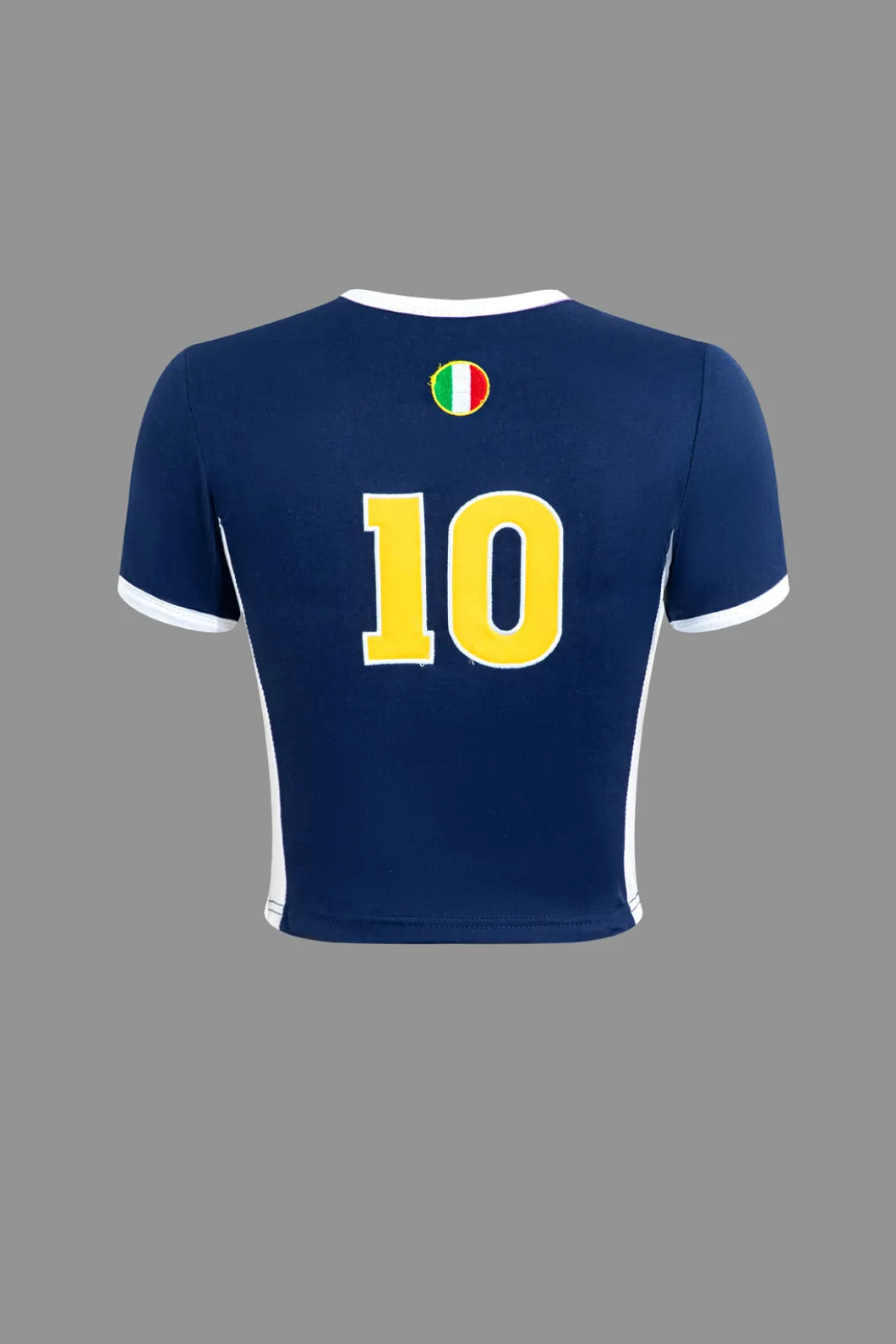 Italia Letter Embroidery T-shirt>MICAS Hot