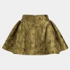 Jacquard Metallic Puff Zipper Skirt>MICAS Clearance