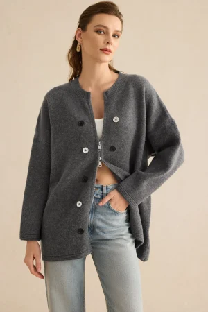 Knit Button Cardigan>MICAS Fashion