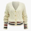 Knit Button Patchwork Cardigan>MICAS Best