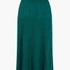 Knit Button Pleated Slit Skirt>MICAS Online
