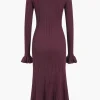 Knit Button V-Neck Dress>MICAS Sale