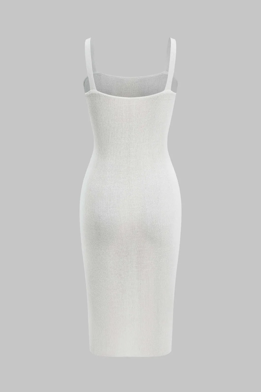 Knit Button V-Neck Patchwork Long Sleeve Cardigan And Slip Dress Set>MICAS New