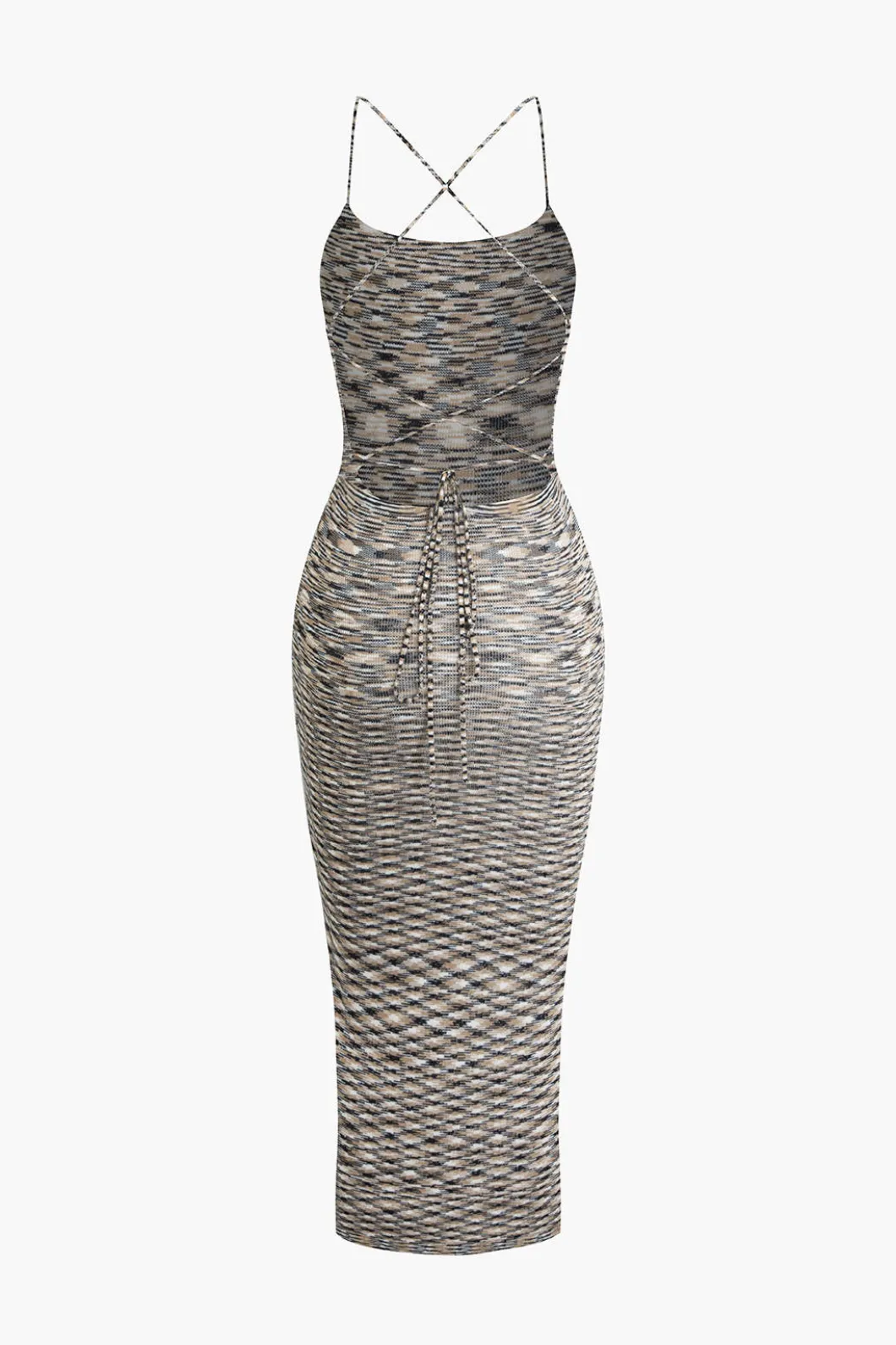 Knit Intertwine Tie Midi Dress>MICAS Best