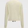 Knitted Bow Tie-Up Long-Sleeve Top>MICAS New