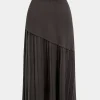 Knitted Pleated High Waist Skirt>MICAS New