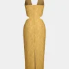 Lace Cut Out Sleeveless Maxi Dress>MICAS Discount