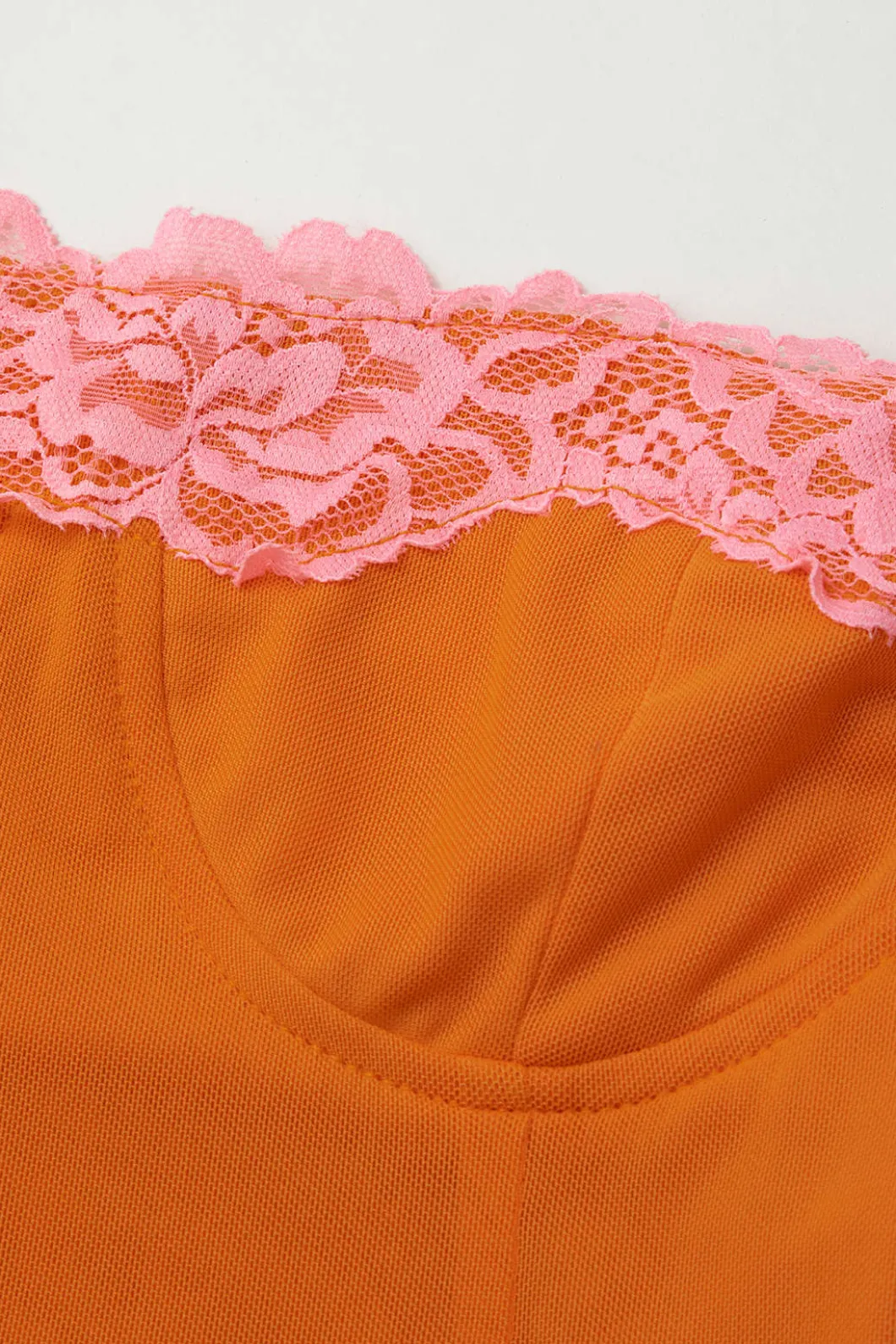 Lace Trim Cami Midi Dress>MICAS Outlet