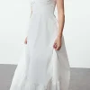 Layered Slip Chiffon Sleeveless Maxi Dress>MICAS Clearance