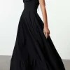 Layered Slip Chiffon Sleeveless Maxi Dress>MICAS Clearance