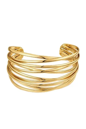 Layered Wire Cuff Bangle>MICAS Online