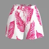 Leaf Print Drawstring Shorts Set>MICAS Discount