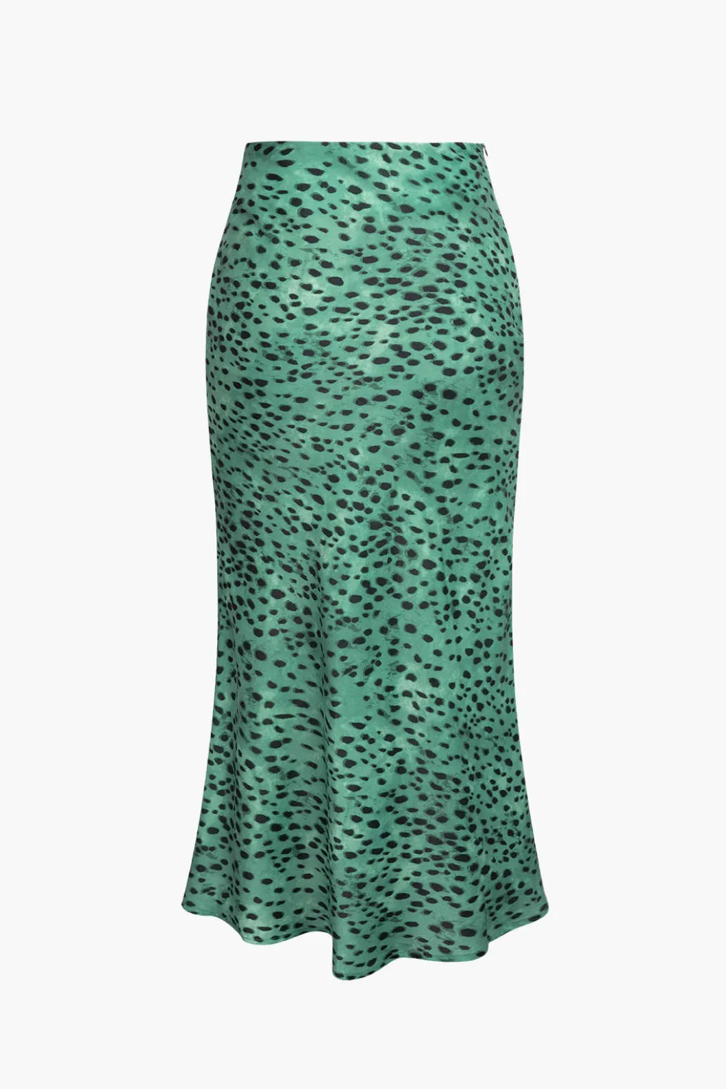 Leopard Drawstring Slit Skirt>MICAS Discount