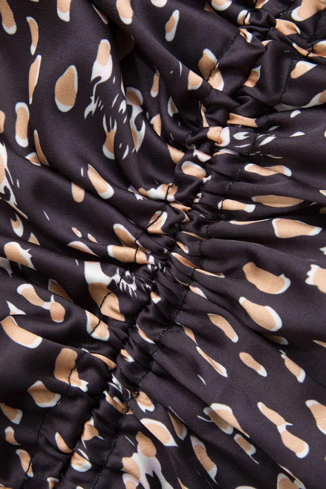 Leopard Drawstring Slit Skirt>MICAS Discount