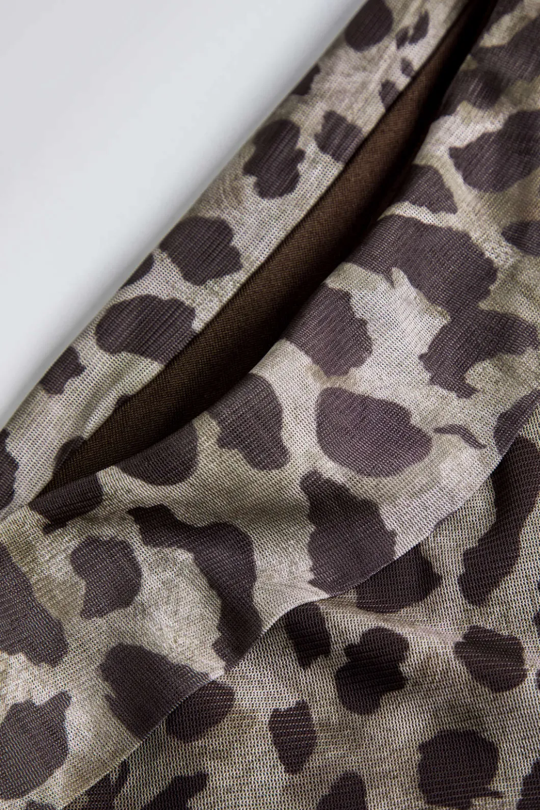 Leopard Print Asymmetrical Mesh Tank Top>MICAS Sale