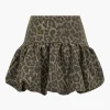 Leopard Print Ruffle Skirt>MICAS Online