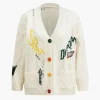Letter Embroidery Sweater Cardigan>MICAS Fashion