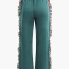 Letter Print T-shirt And Tassel Drawstring Pants Set>MICAS Discount