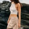 Linen Disc Tassel Skirt>MICAS Hot