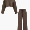 Long Sleeve Top And Drawstring Trousers Set>MICAS Hot