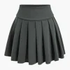 Long Sleeve Top And Pleated Skirt Set>MICAS Clearance