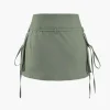 Low Rise Tie Cargo Mini Skirt>MICAS Best