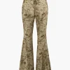 Low Rise Tie Dye Tie Waist Flare Leg Pants>MICAS Online