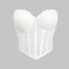 Mesh Corset Waist Bustier Tube Top>MICAS Clearance