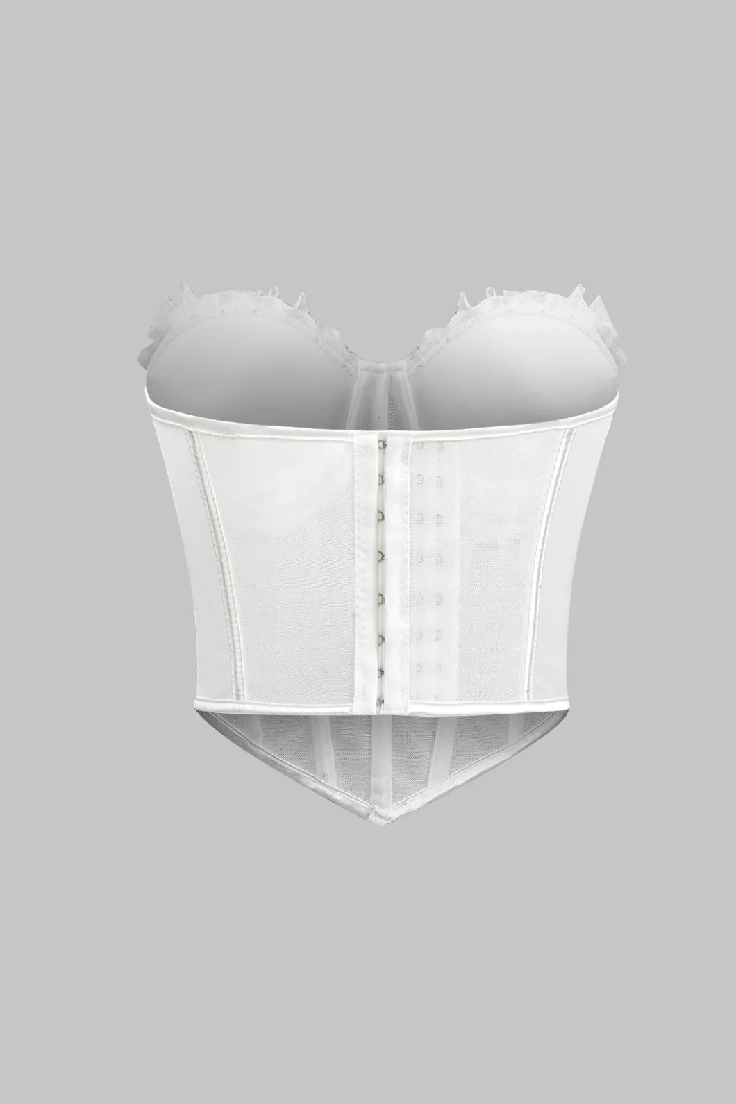Mesh Corset Waist Bustier Tube Top>MICAS Clearance