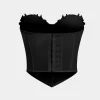 Mesh Corset Waist Bustier Tube Top>MICAS Clearance