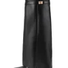 Metal Buckle Pointed Knee High Boots>MICAS Clearance