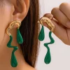 Metal Drop Asymmetrical Earrings>MICAS Fashion
