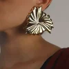 Metal Exaggerated Geometric Daisy Earring>MICAS Best