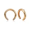 Metal Exaggerated Geometric Semicircular Earrings>MICAS Outlet