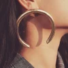 Metal Exaggerated Geometric Semicircular Earrings>MICAS Outlet
