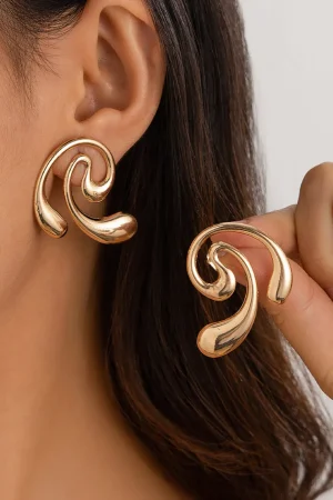 Metal Geometric Earrings>MICAS Fashion