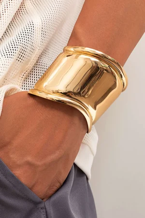 Metal Geometric Wide Bracelet>MICAS Best